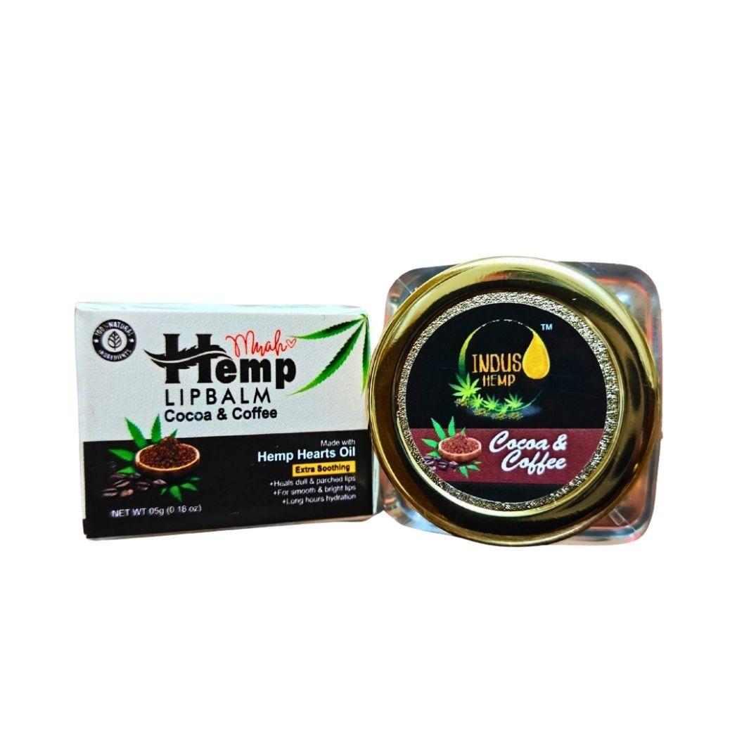 Indus Hemp Lip Balm | Cocoa & Coffee SPF 15 For Rejuvanting Dehydrated Lips.