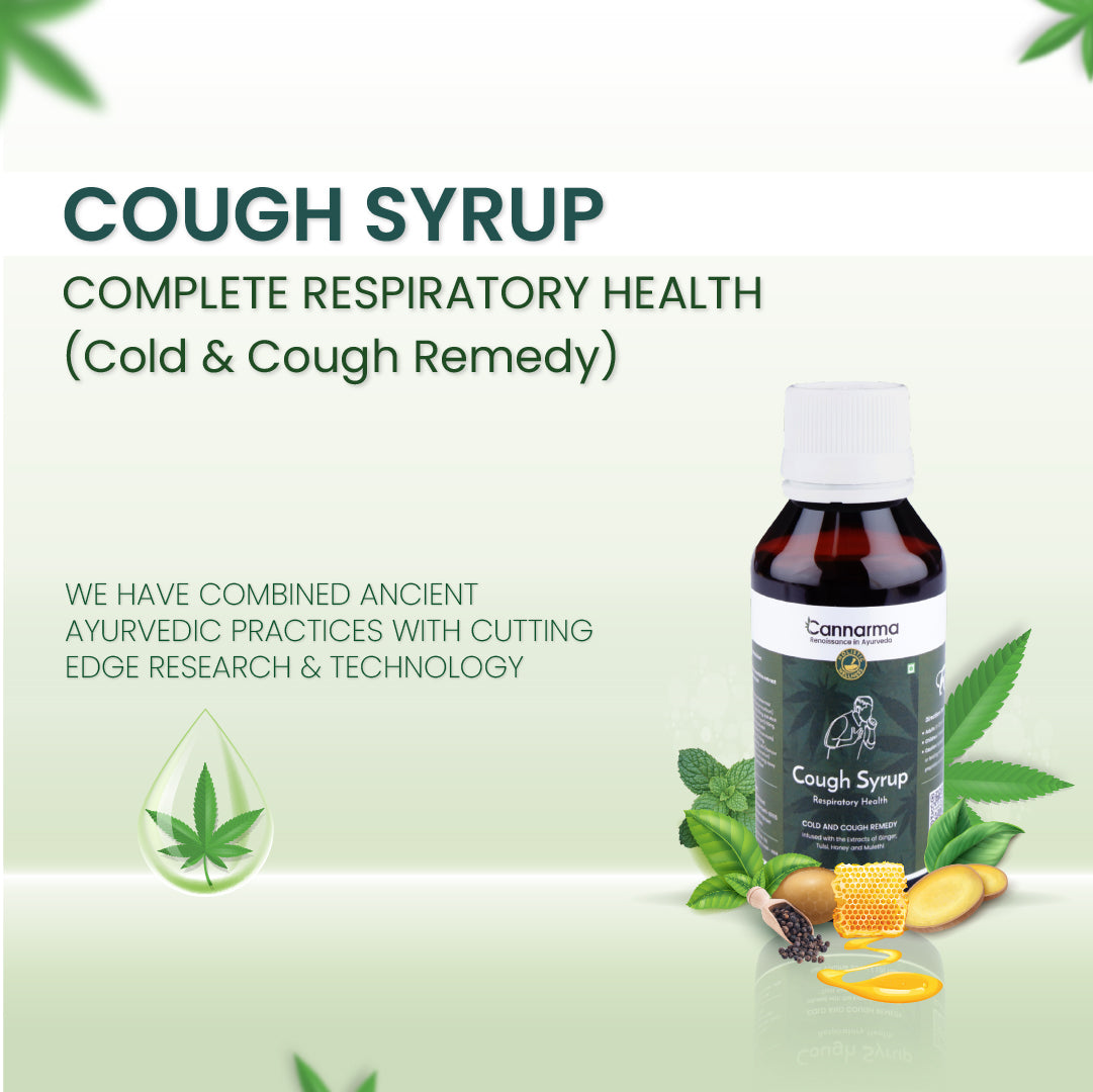 Cannarma Natural Cough Syrup | With the goodness of Ginger, Tulsi, Honey & Mulethi | Sugar Free Syrup