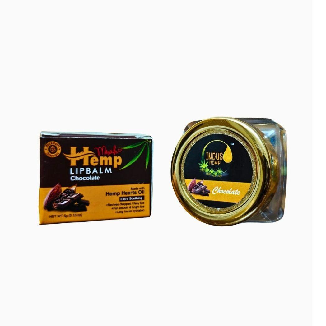 Indus Hemp Lip Balm | Chocolate SPF 15 For Restoring Dehydrated Lips.