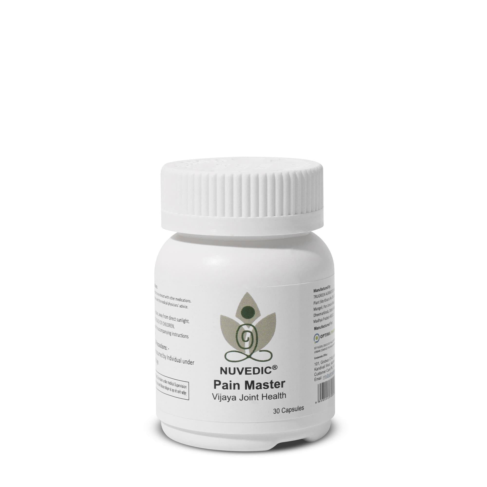 Nuvedic Pain Master Vijaya Joint Health | Ayurvedic Pain Relief Cannabis Capsules.