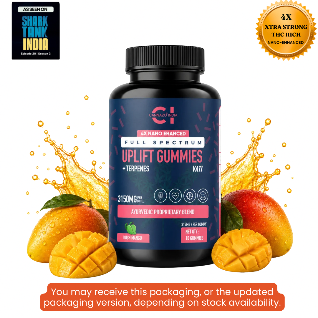 Cannazo Uplift Gummies THC + CBD Oil w/ Adoptogens –
