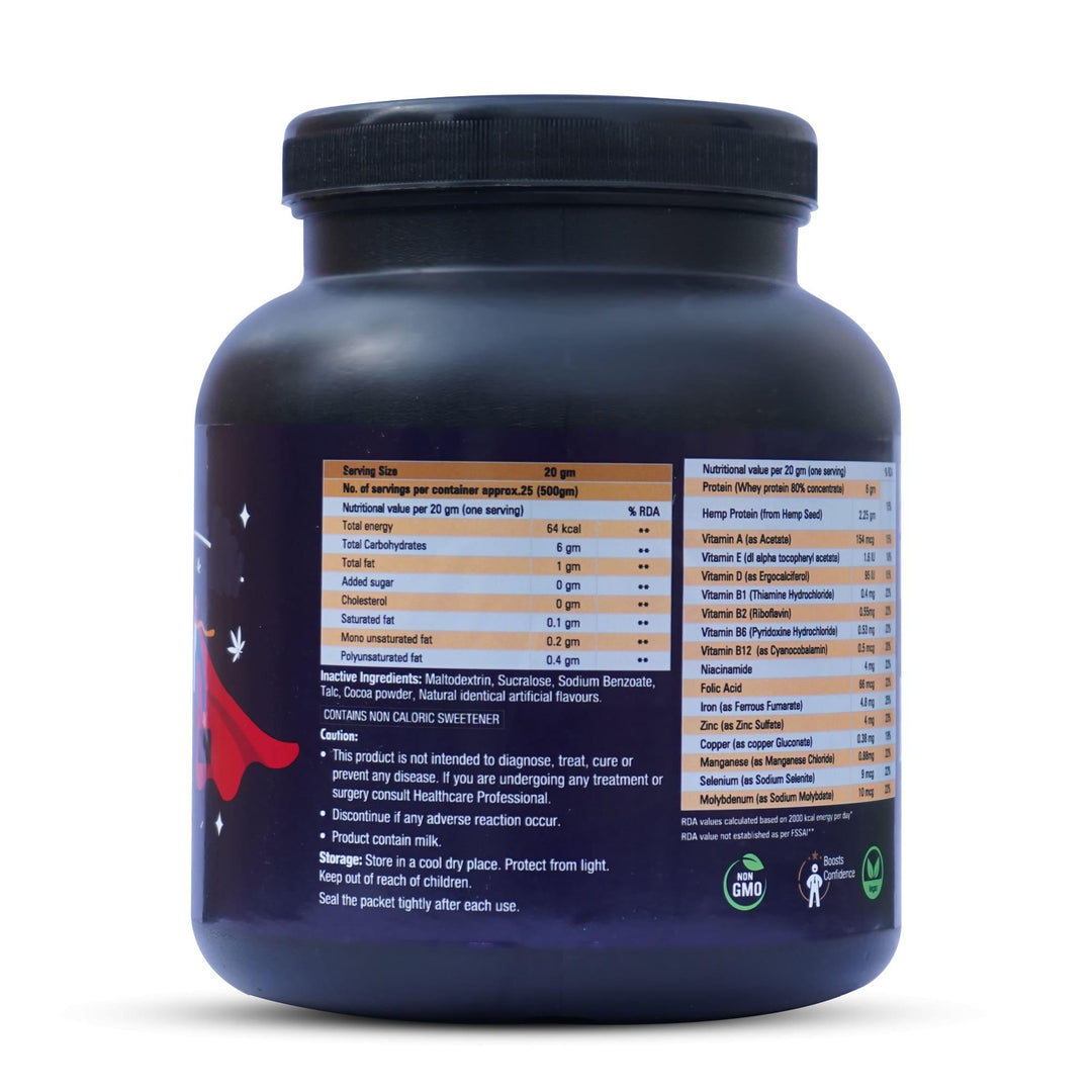 Hemp Tribe- MuscleFit | Natural Nutrition for Muscle Growth and RecoveryMultivitamin SupplementsHemp Tribe MuscleFit - Hemp Protein Recovery | Natural Nutrition