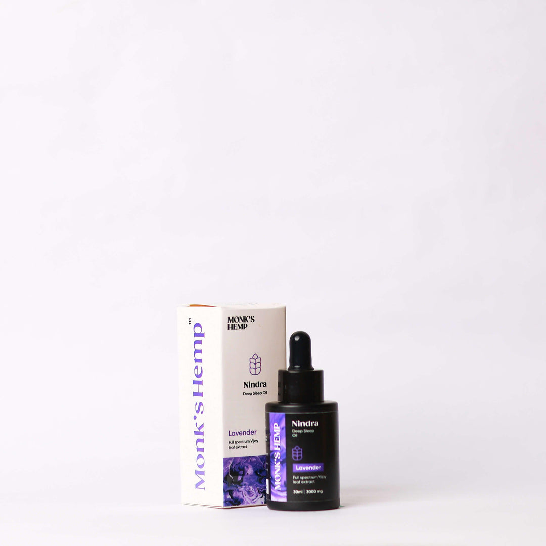 Monk's Hemp Nindra (1:1) Deep Sleep CBD Oil- LavenderCBD + THC OilMonk's Hemp Nindra CBD Oil - Deep Sleep Lavender