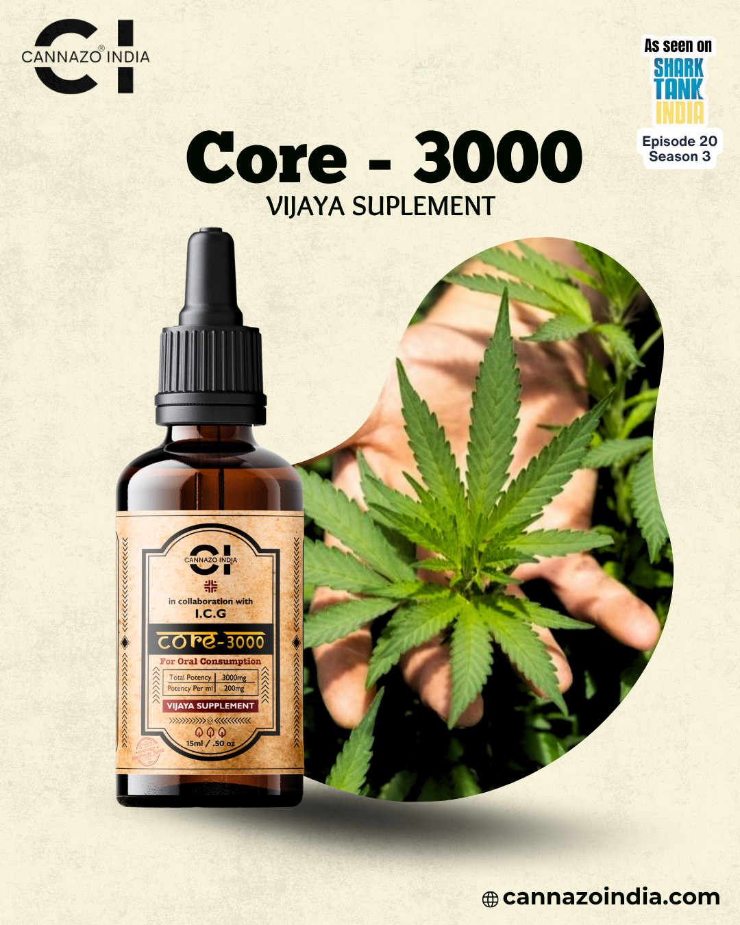 CI’s Core 3000 – Anti Inflammatory Cannabis Oil | Natural Relief for Inflammation