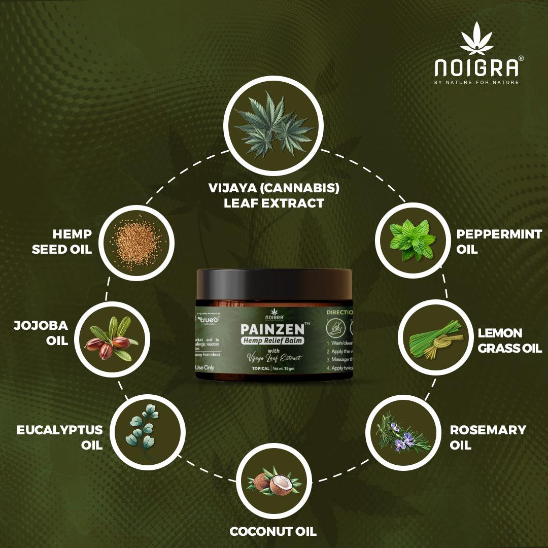 Noigra Painzen Hemp Relief BalmCBD BalmNoigra Hemp Relief Balm - Fast Pain Relief | CBD 500mg