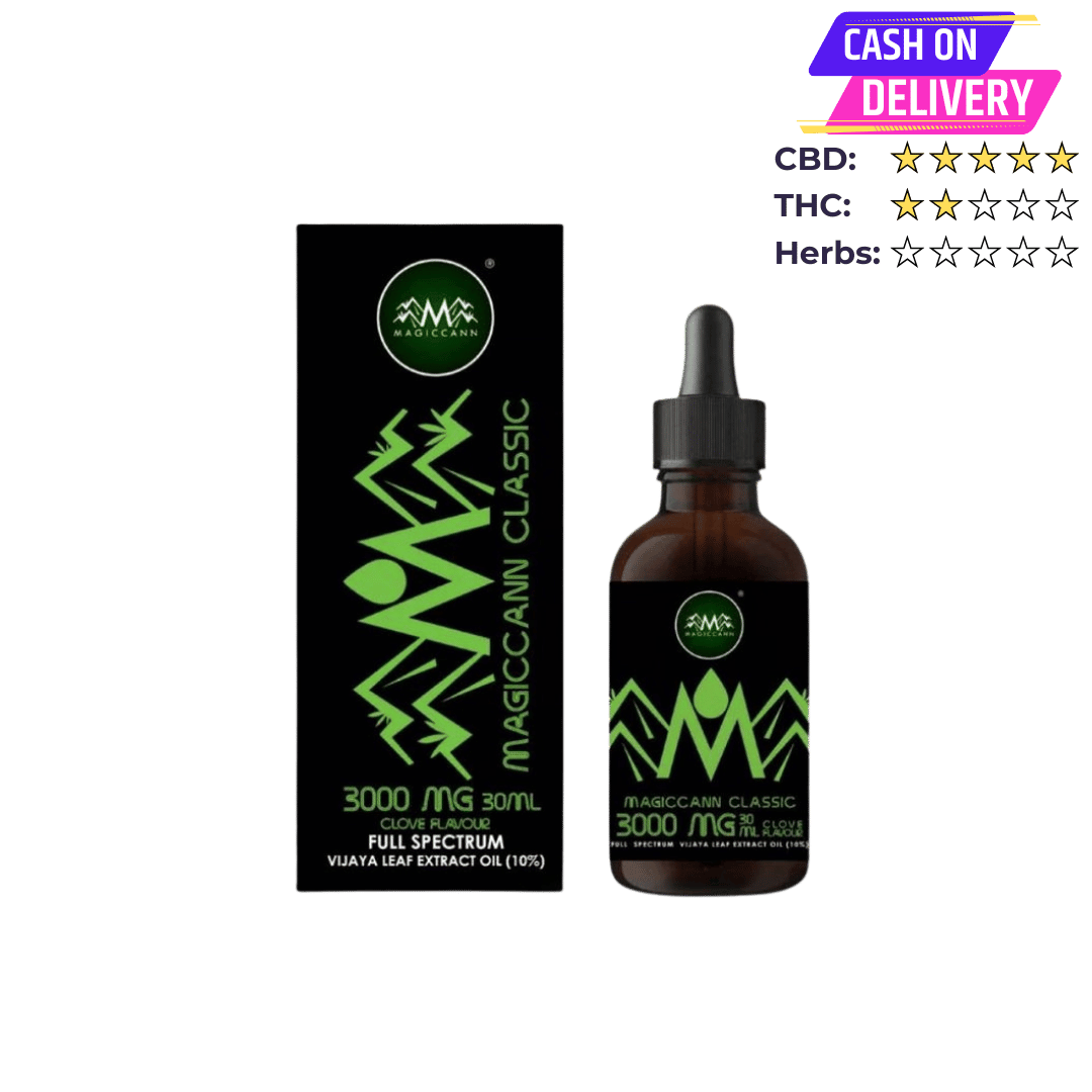 MagicCann Full Spectrum Vijaya Leaf Extract Oil - 3000MG in 30ml (Clove Flavor) - CBD Store India