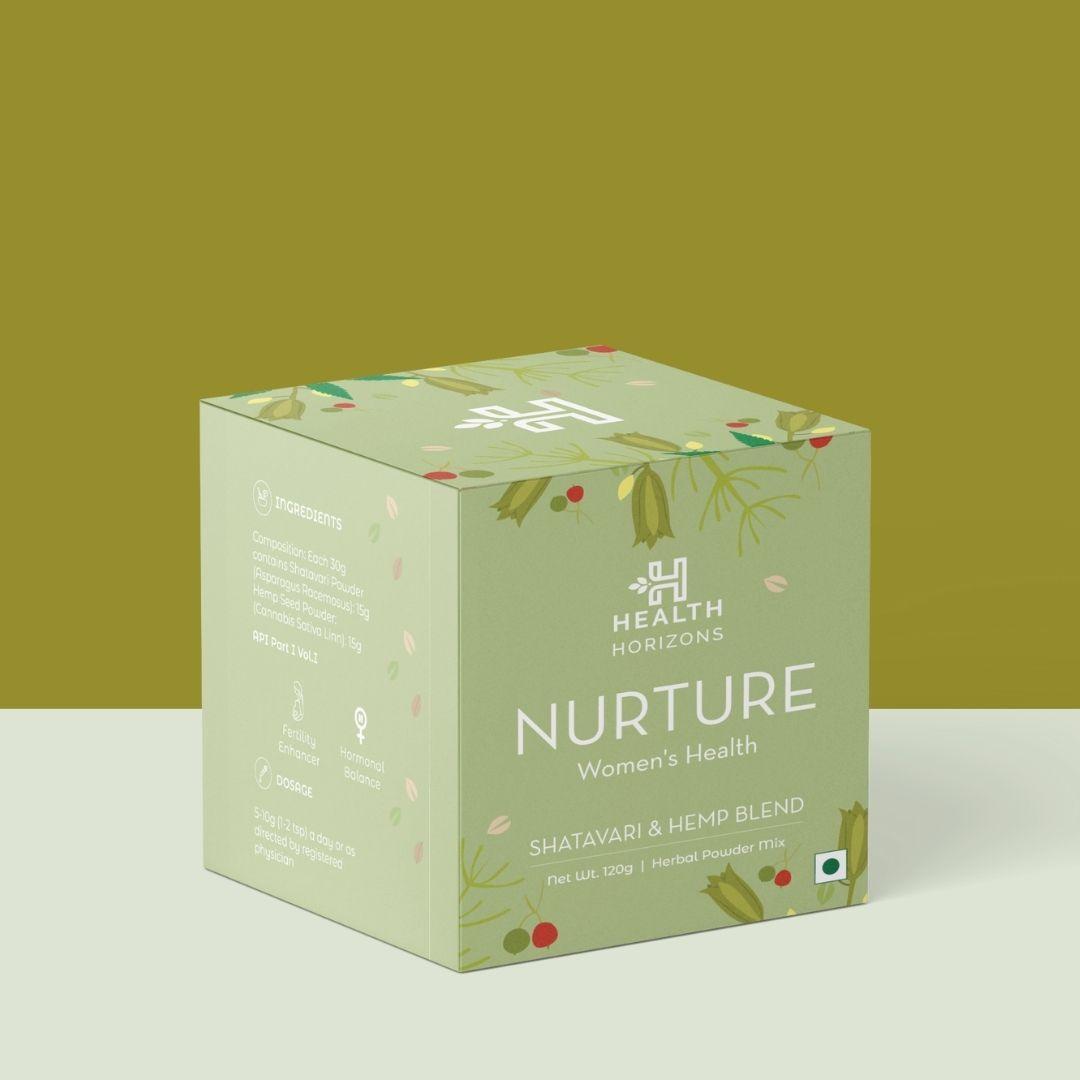 Health Horizons Nature | Shatavari and Hemp Blend | For Hormonal Balance and Fertility Support.