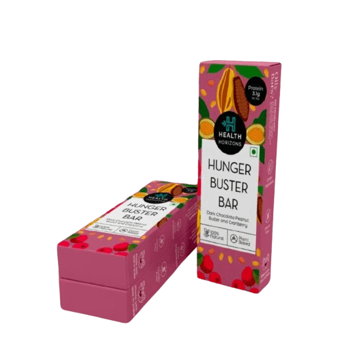 Millet Bar - Health Horizon Hunger Buster Bar- Made With Bajra, Rice Crisps And Dates- Pack Of 3