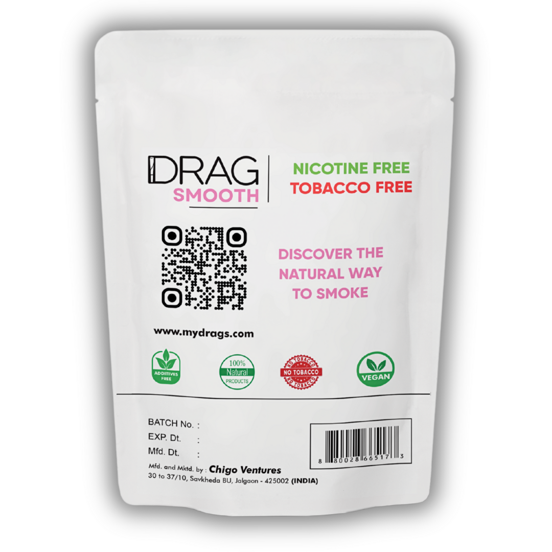 Drag Smooth - Herbal Smoking Blend | Rose Petals, Lemongrass & Sage