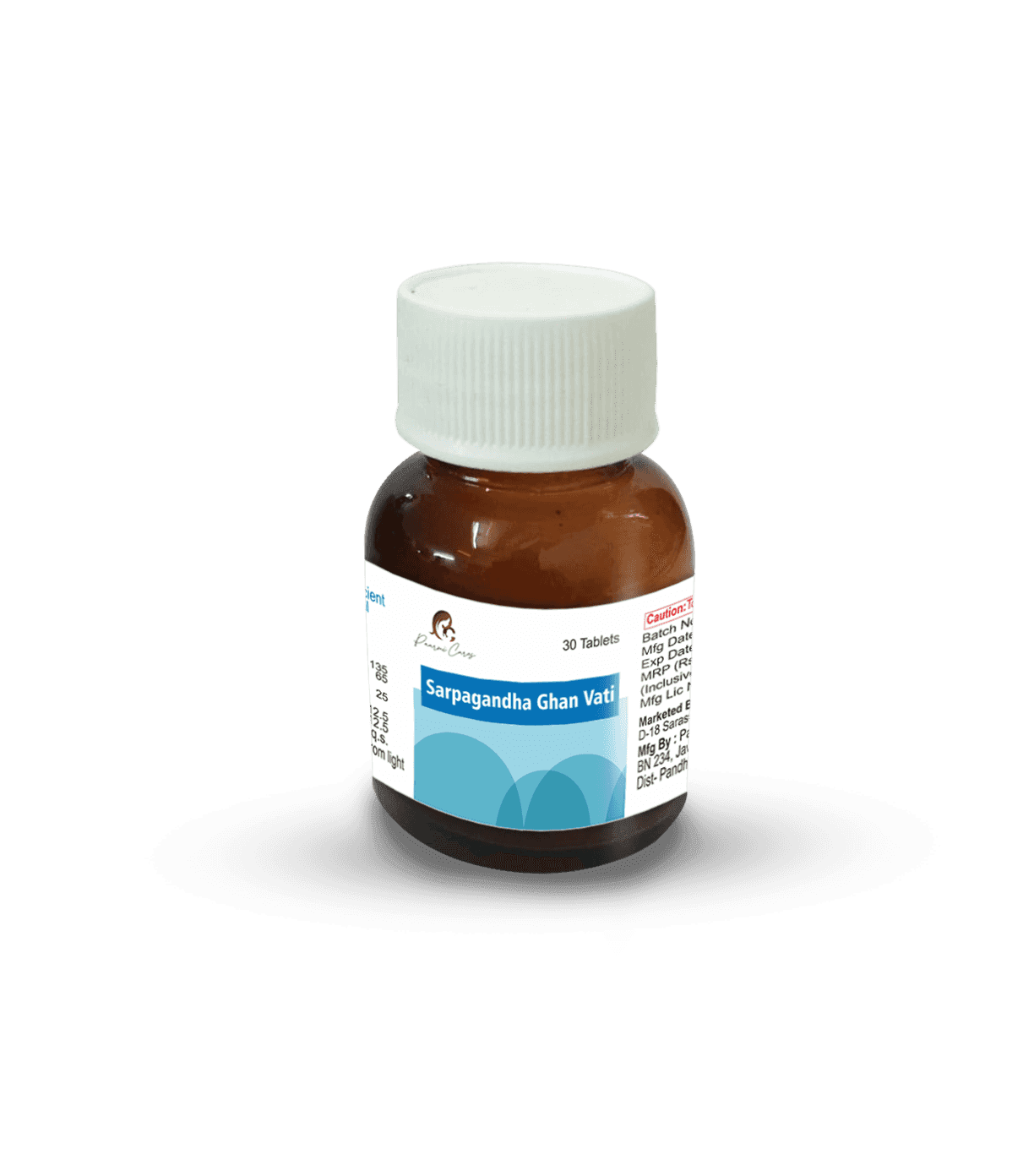 Paarmi Cares- Sarpagandha Ghan Vati Cannabis Pills (For High BP).