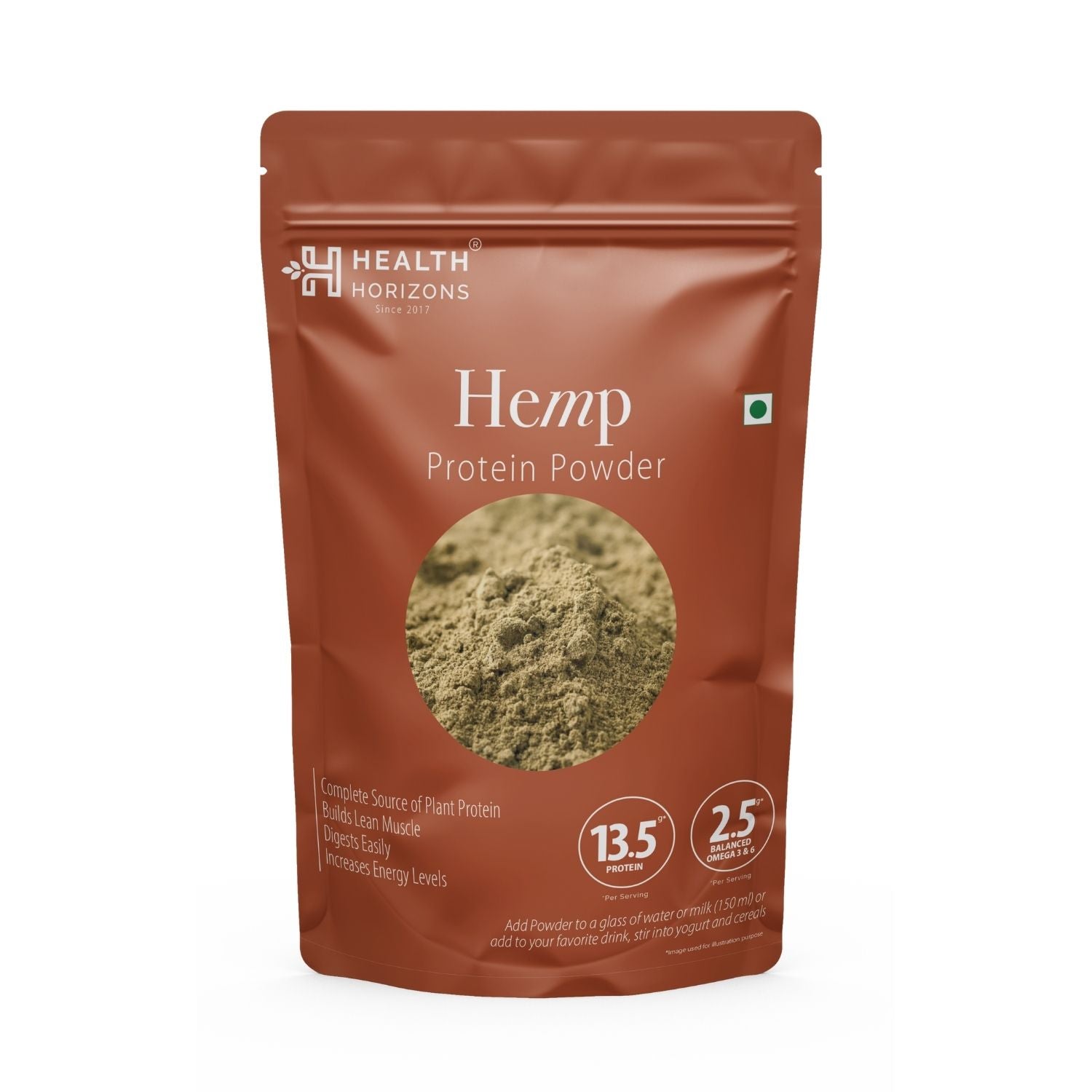 Health Horizons Hemp Protein Powder - Earthy Flavour - CBD Store India