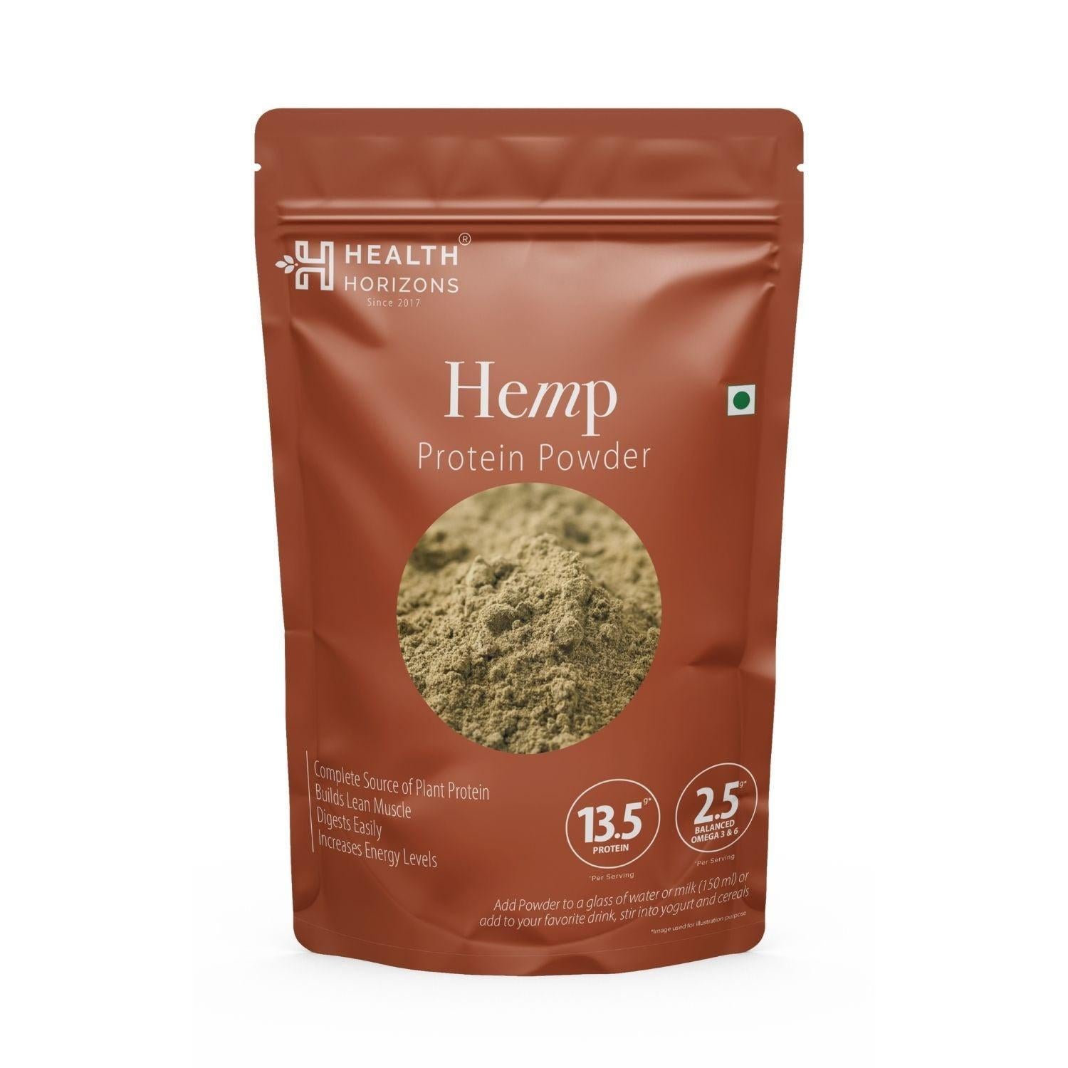 Health Horizons Hemp Protein Powder - Earthy Flavour.