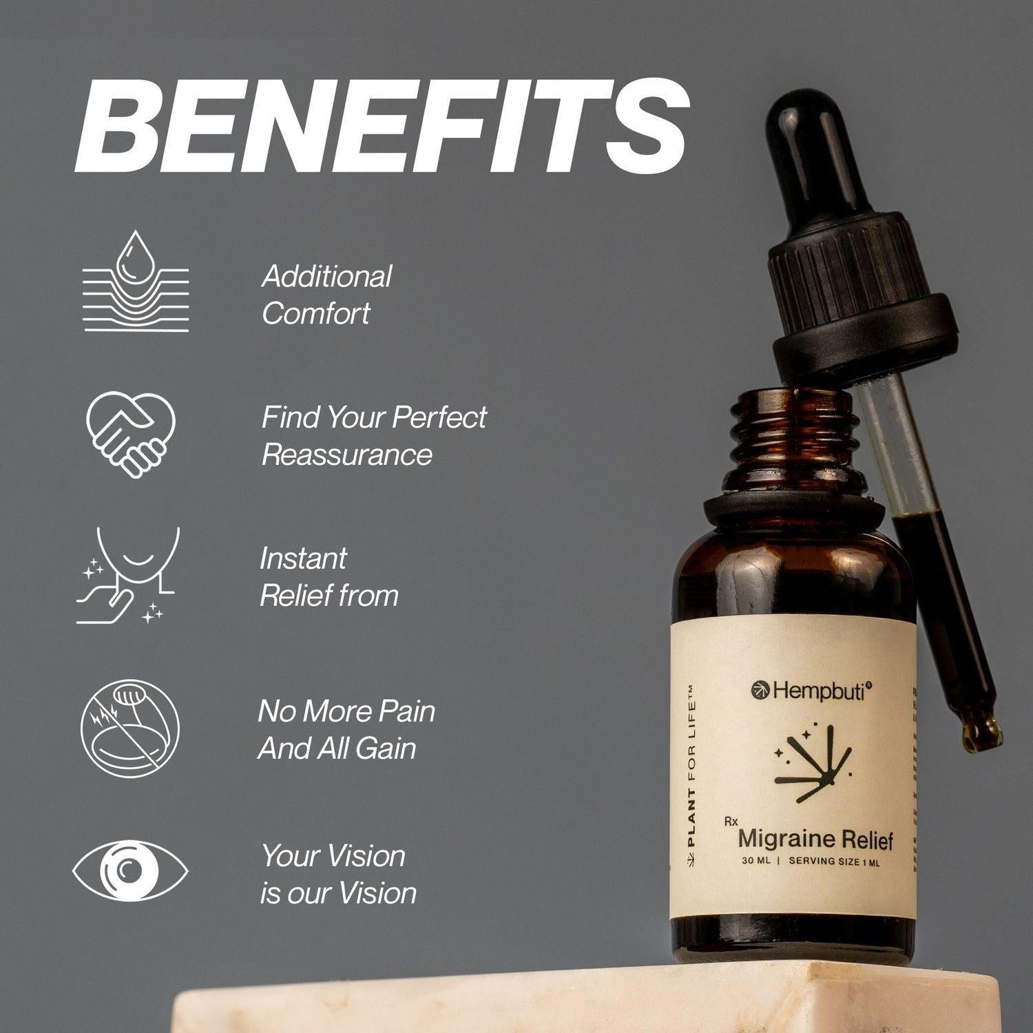 Hempbuti Rx Migraine Aid 30 Ml.