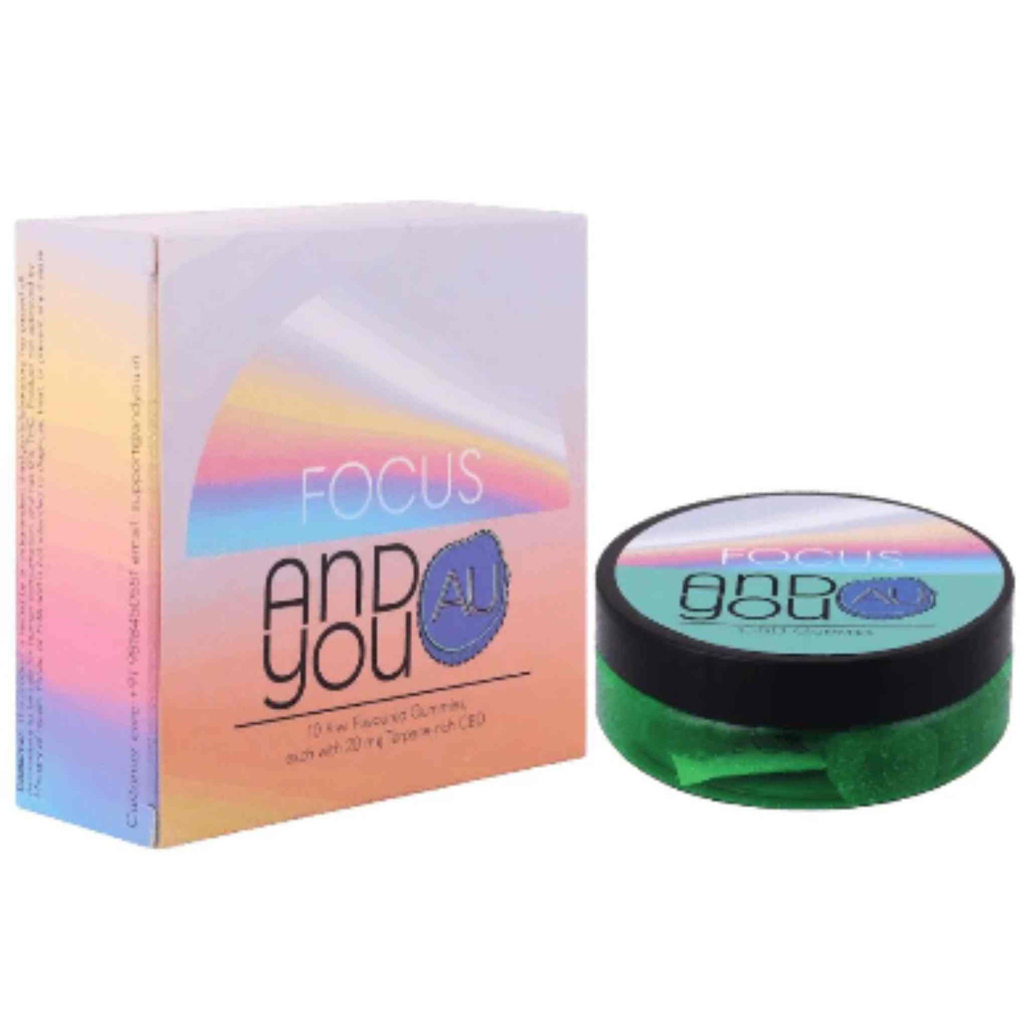 Andyou - Focus&U Gummies (200mg CBD + Terpenes for Focus)