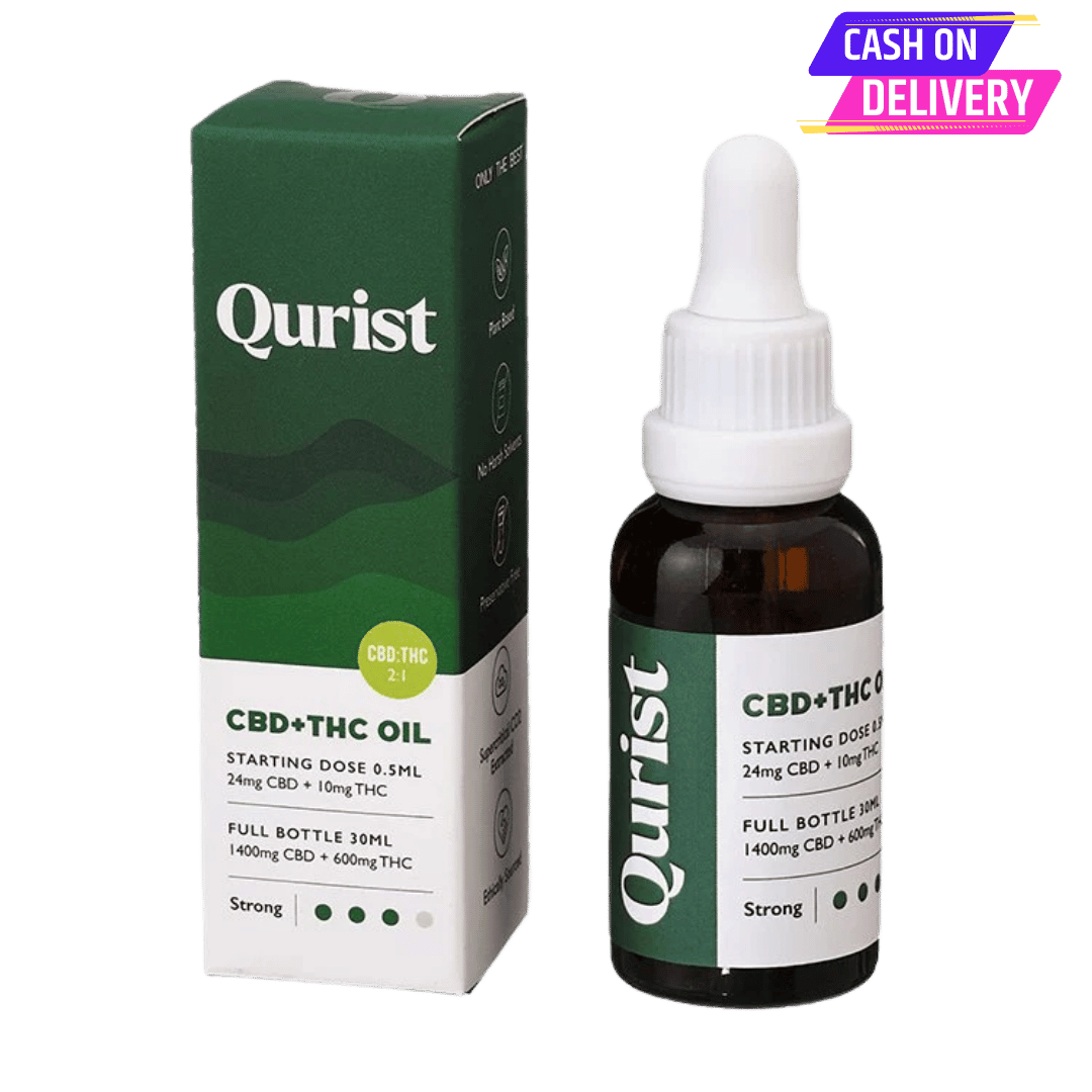 Qurist CBD + THC Oil - Strong 2000mg - CBD Store India