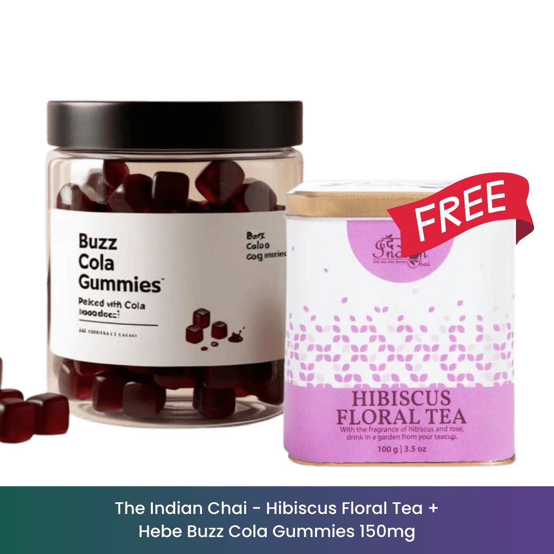 Freedom to Heal Bundle: Free Hibiscus Floral Tea with Hebe Buzz Cola Cannabis Gummies