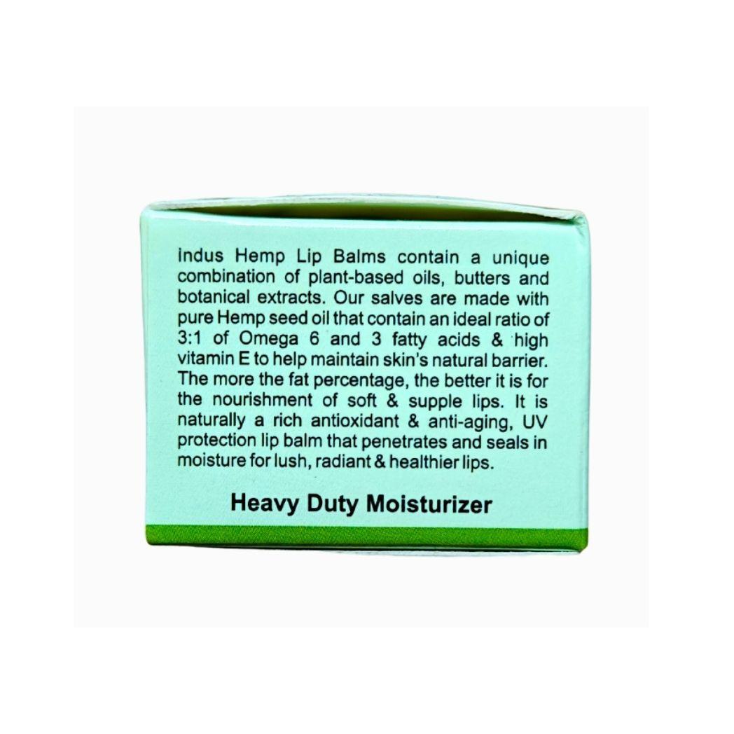 Indus Hemp Lip Balm | Just Hemp Vanilla | SPF 15 Heavy Duty Moisturizer.