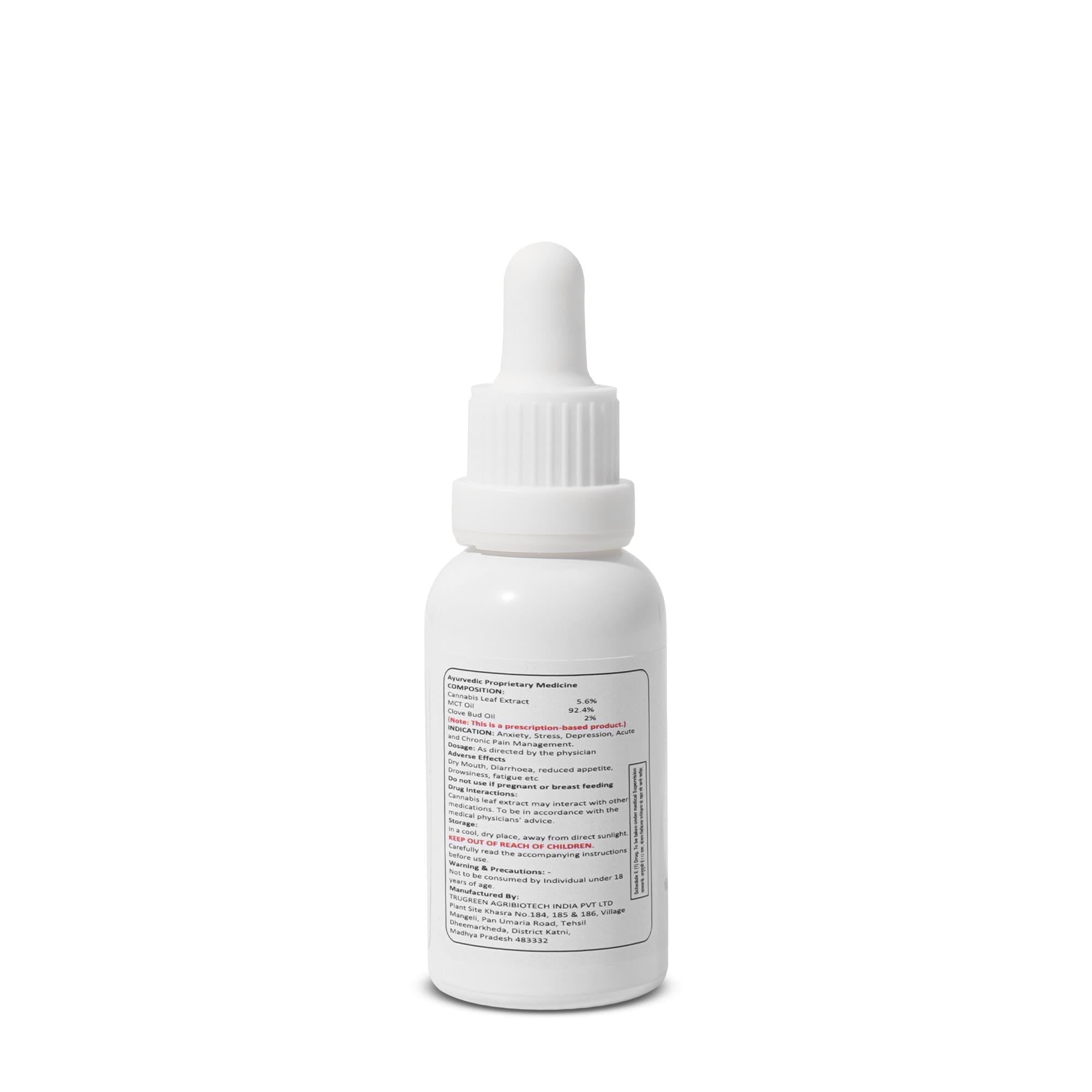 Nuvedic Vijaya Elixir 5.6% | Mild Ayurvedic Cannabis Leaf Extract Oil 30ml.