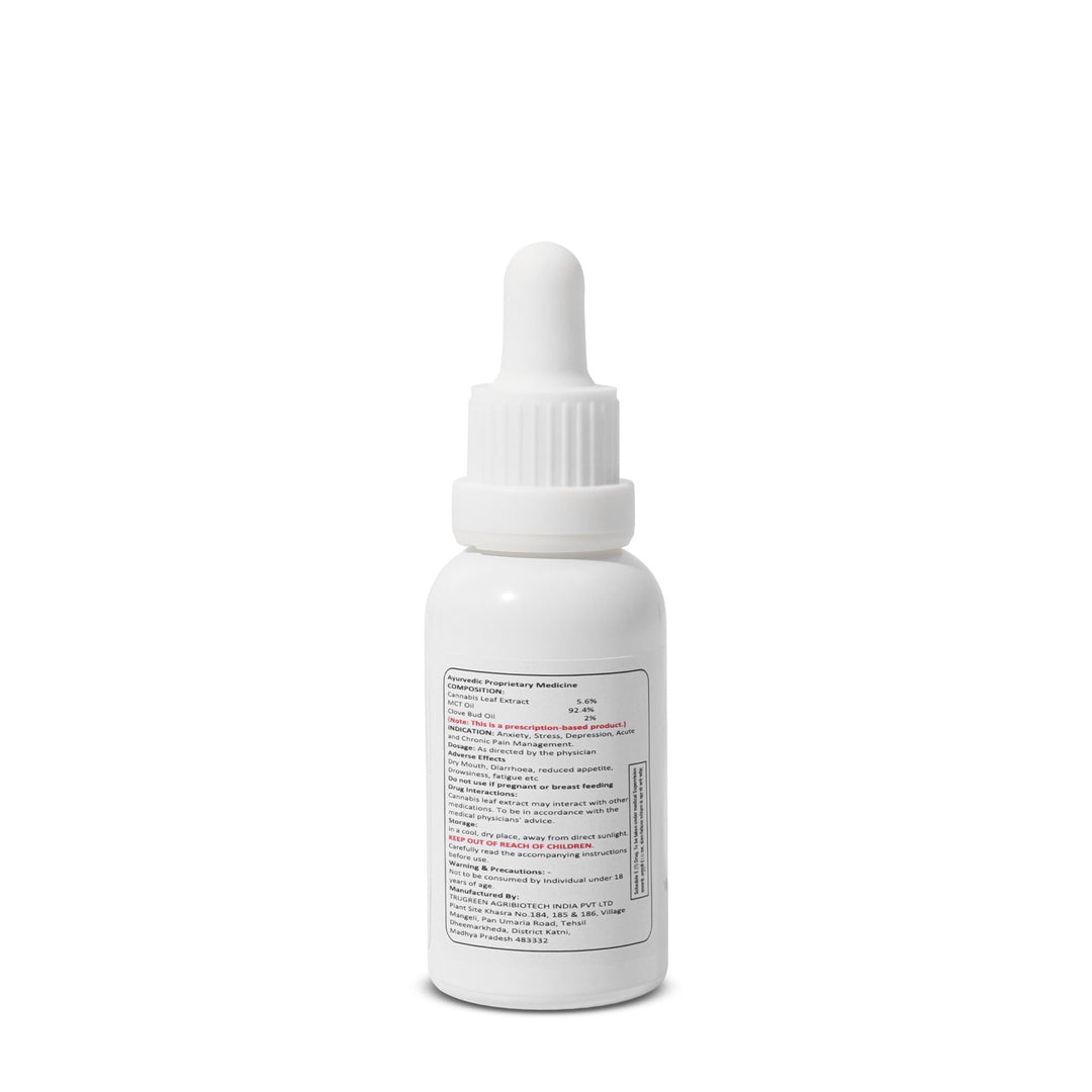 Nuvedic- Vijaya Elixir Vijaya Leaf Extract Oil 5.6% (Mild) 30mlCannabis OilVijaya Elixir Oil - Natural Relief & Sleep | 5.6% Extract