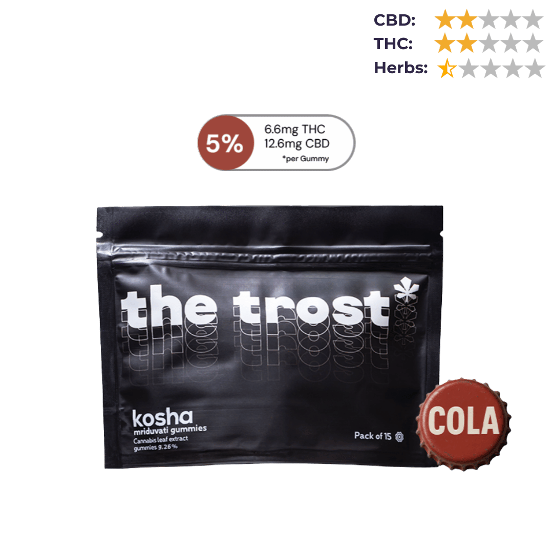The Trost - Kosha (Cola Flavor)- Cannabis Gummies (Mriduvati)- 5% Cannabis Extract.