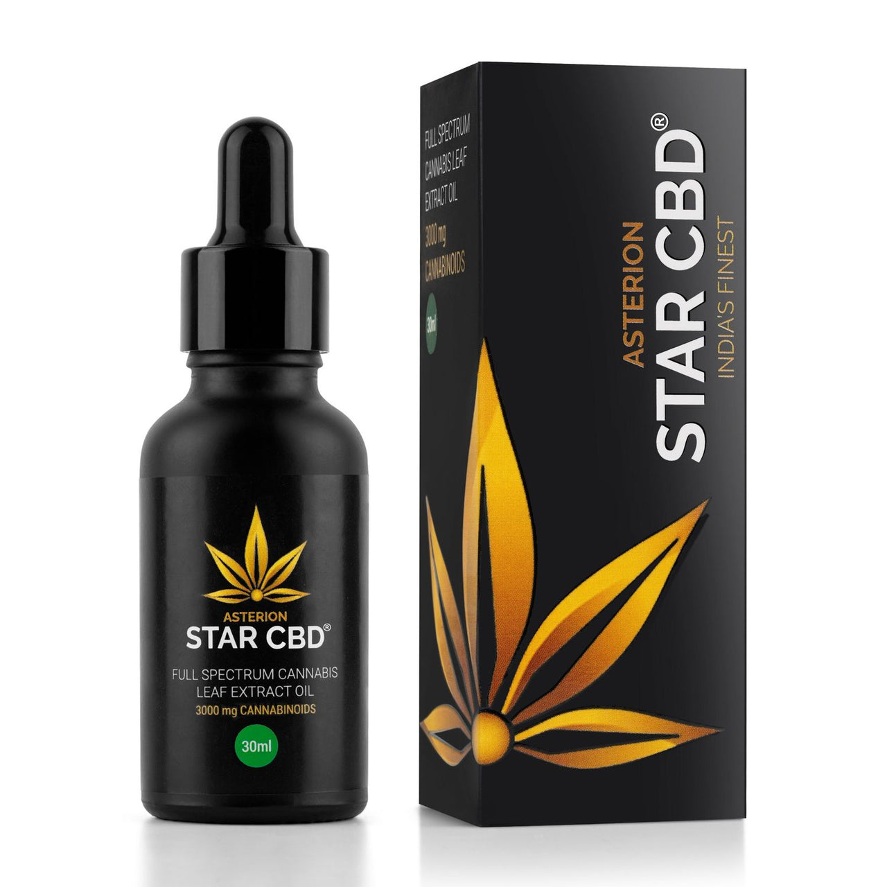 StarCBD- Full Spectrum Cannabis Leaf Extract Oil - 3000mg