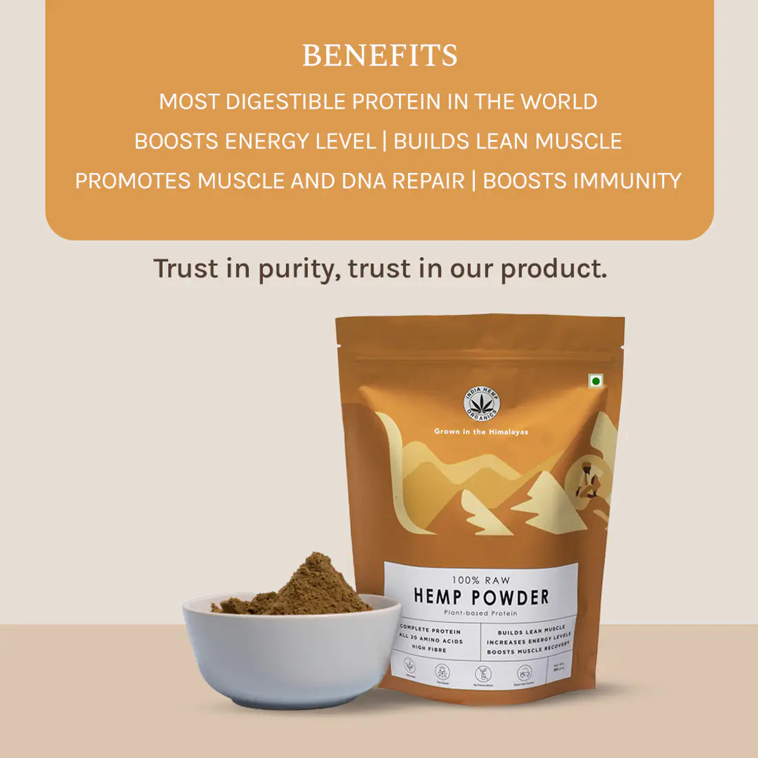 India Hemp Organics - Hemp Protein Powder.