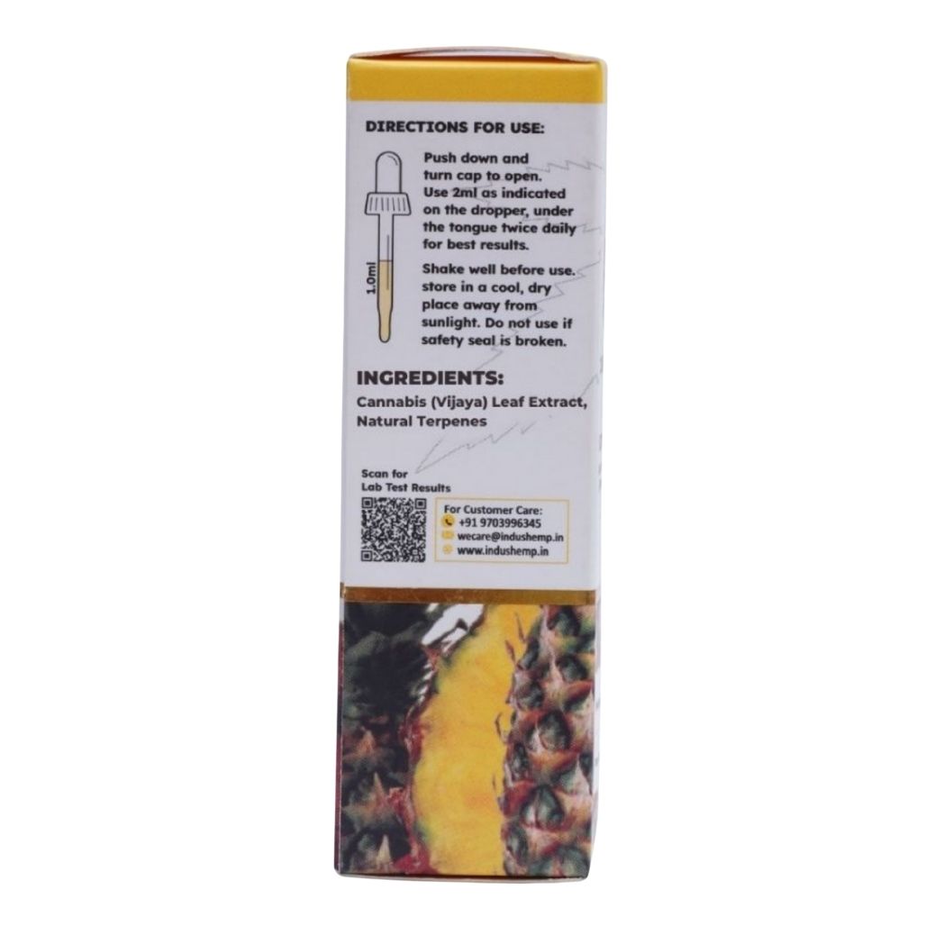 Indus Hemp Recover – Pineapple & Coconut CBD Oil for Joint & Pain Relief (750mg-2200mg)