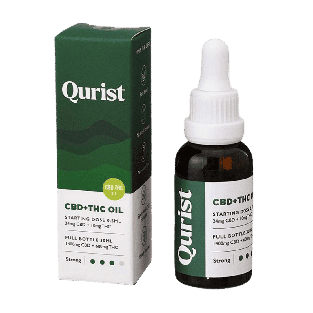 Qurist CBD + THC Oil - Strong 2000mg - CBD Store India