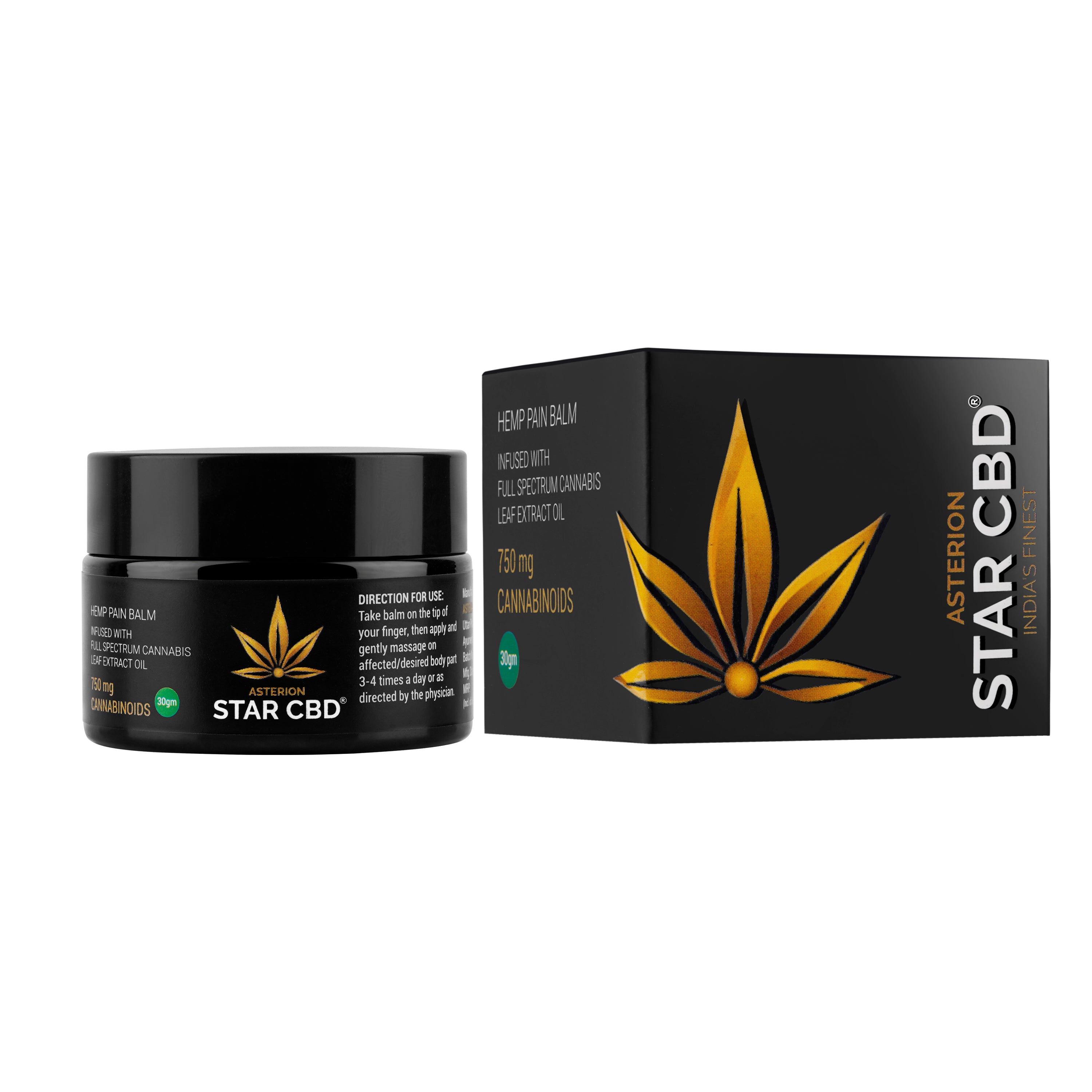 StarCBD- Hemp Pain Balm- 750mg/30gm