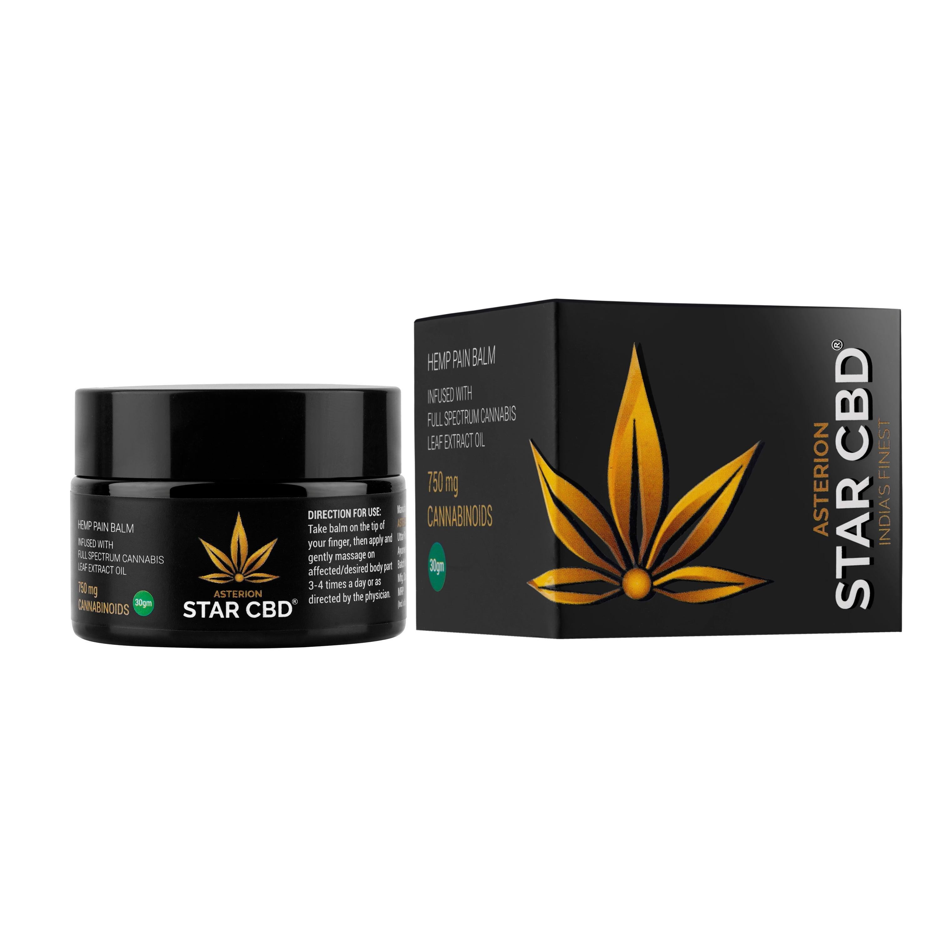 StarCBD- CBD Oil Pain Balm - 750mg/30gm.