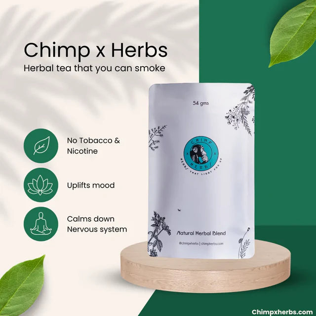 Chimp x Herbs Natural Herbal Blend | Tobacco & Nicotine-Free Himalayan Blend