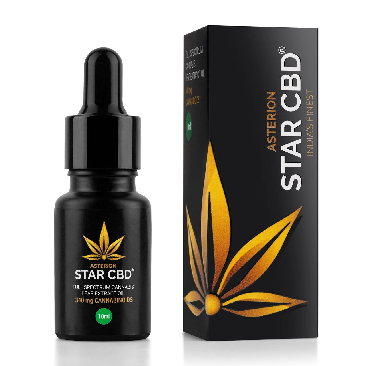 Star CBD- Full Spectrum Cannabis Leaf Extract Oil - 340mg/10ml