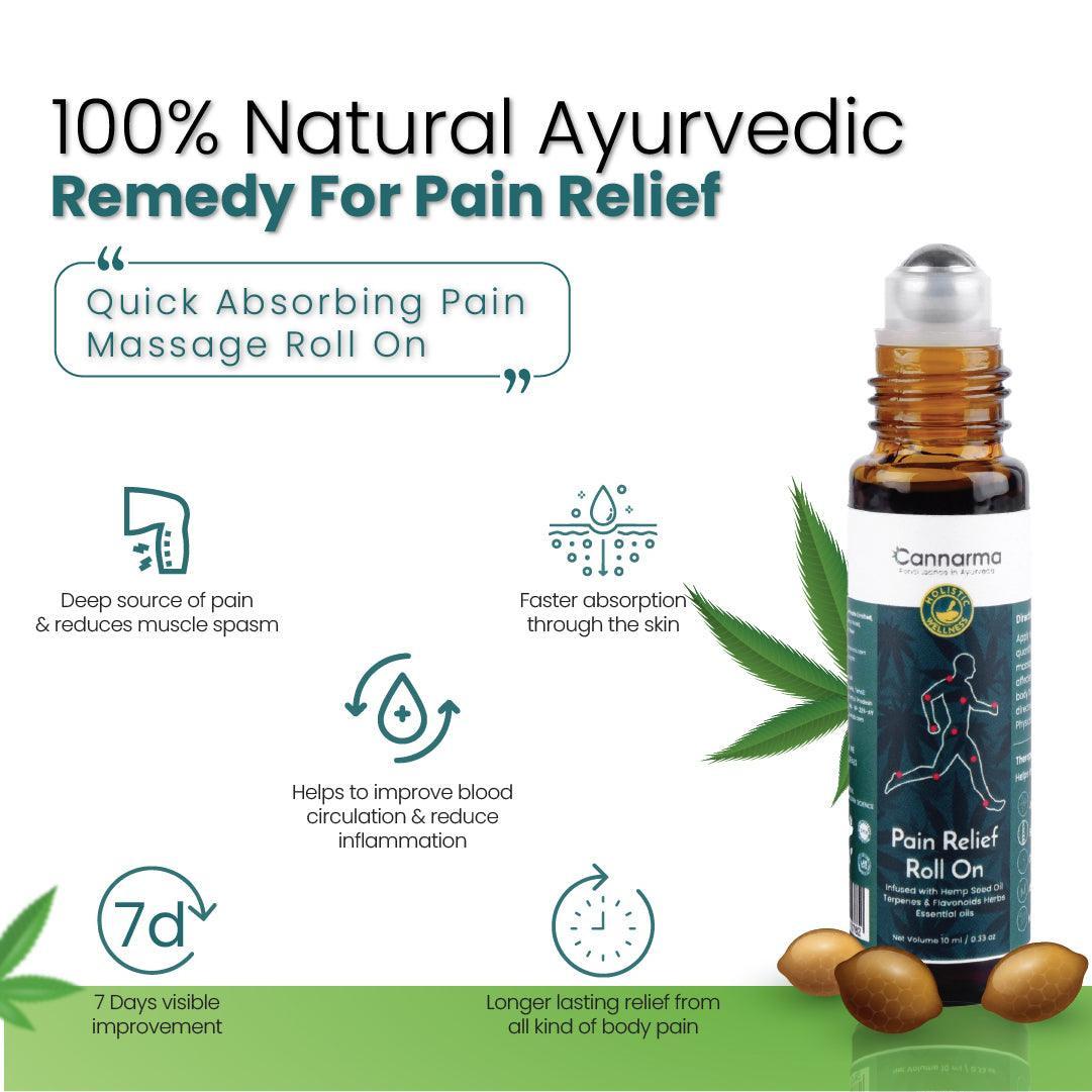 Cannarma Pain Relief Rollon | Heals Back Pain, Muscle Pain, Knee Pain, Joint Pain & Headache.