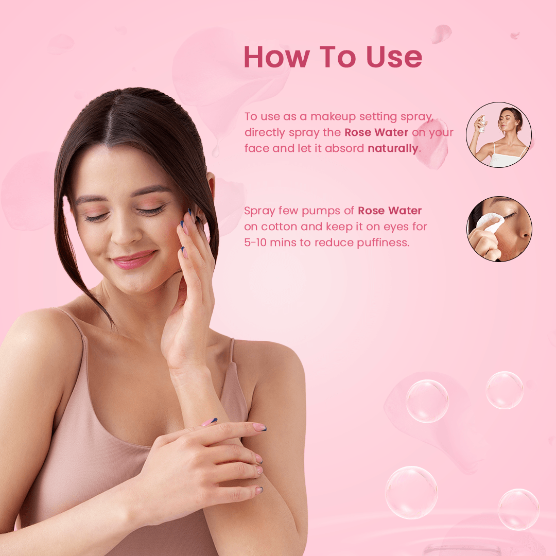 Cannarma Bulgarian Rose Water | Toner, Face Mist, Hair Spray- Skin Hydrating Spray.