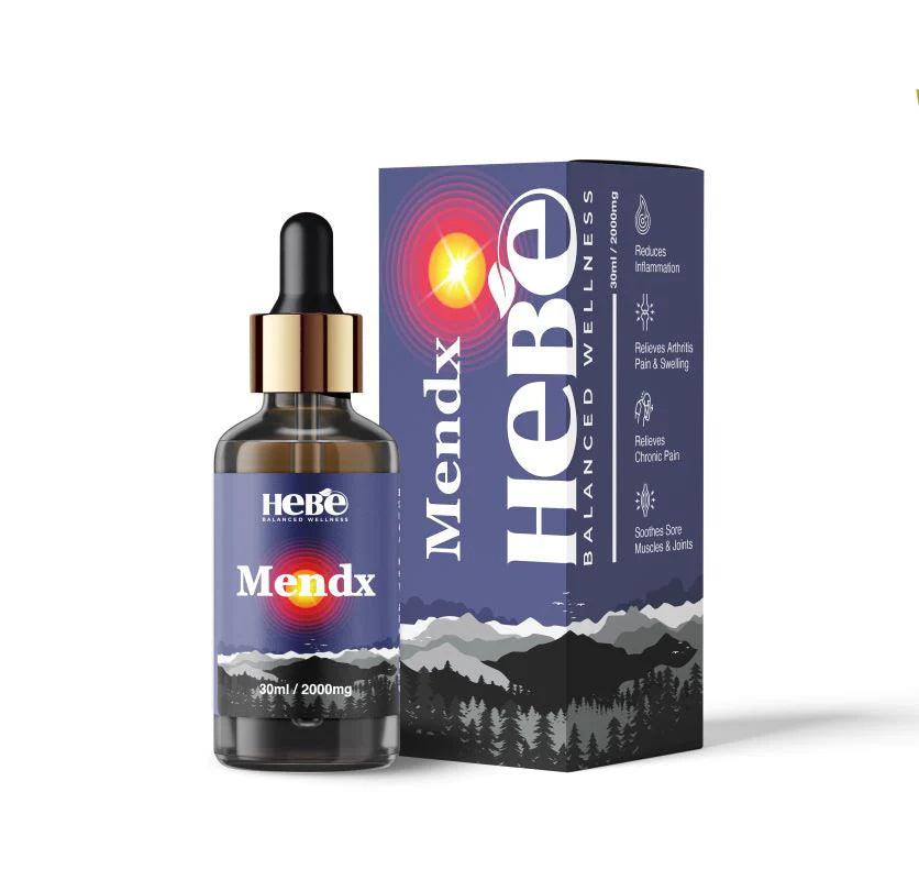 Hebe Mendx | Topical CBD Oil for Relief from Joint and Muscle PainCBD Massage OilHebe Mendx CBD Oil - Joint Pain Relief | Fast Absorption