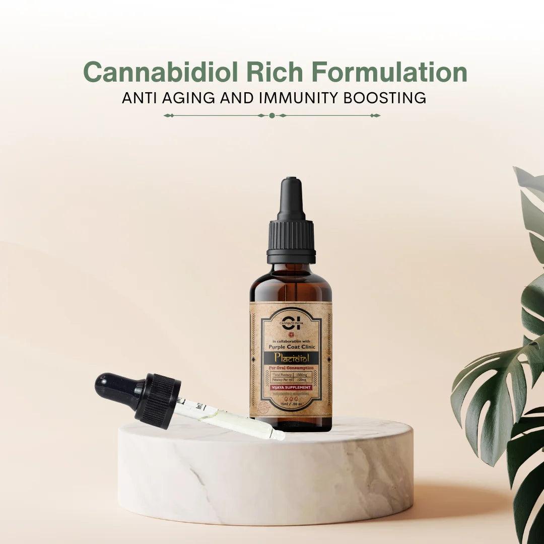 Cannazo CBD Oil Rich Kit – Calm Drops Cbd Dominant, Placidiol: Pure Cbd, Vijaya Amrit.