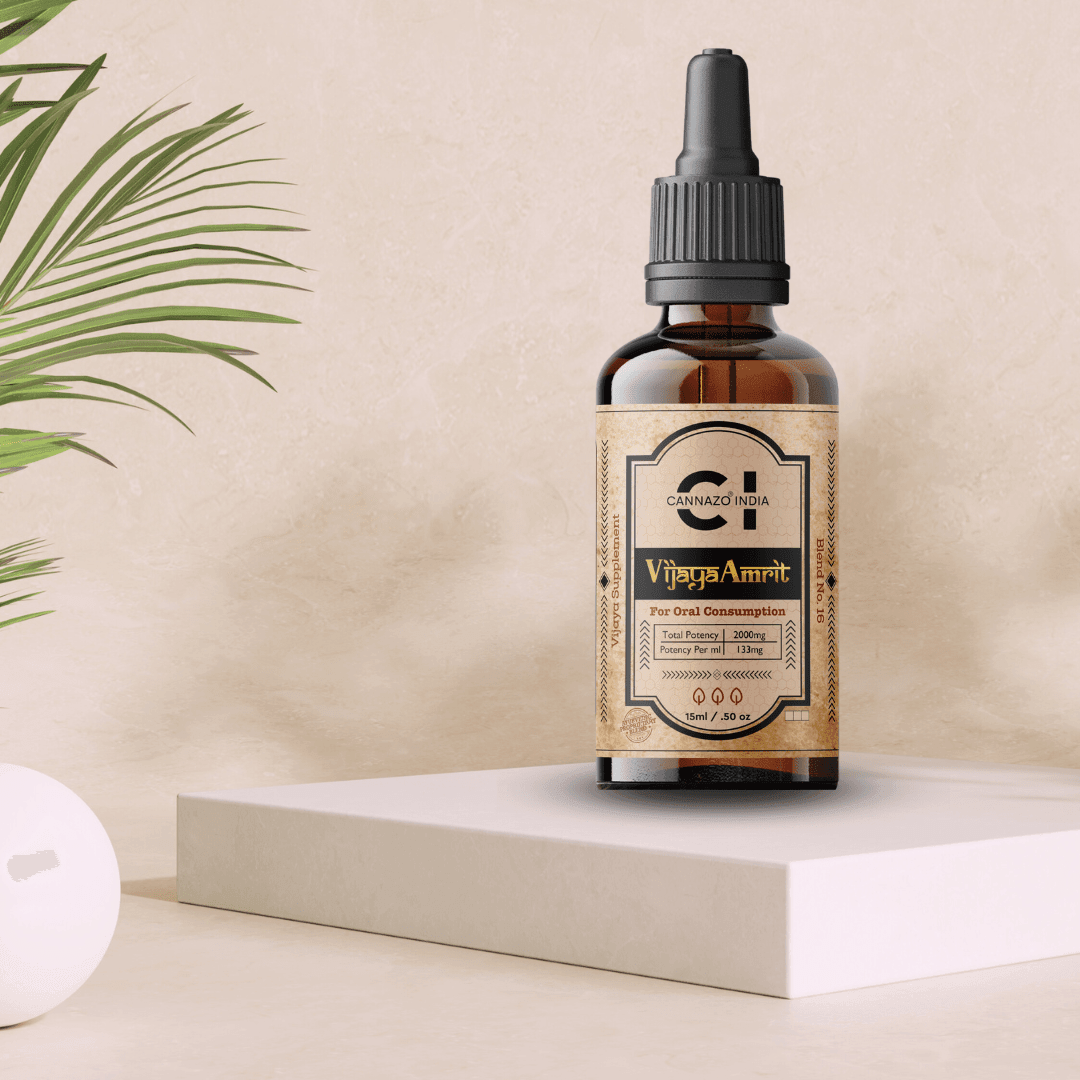 Cannazo - Vijaya Amrit CBD Rich Oil ( 4:1 ) | Neuro & Immuno Protective | 133mg per ml.
