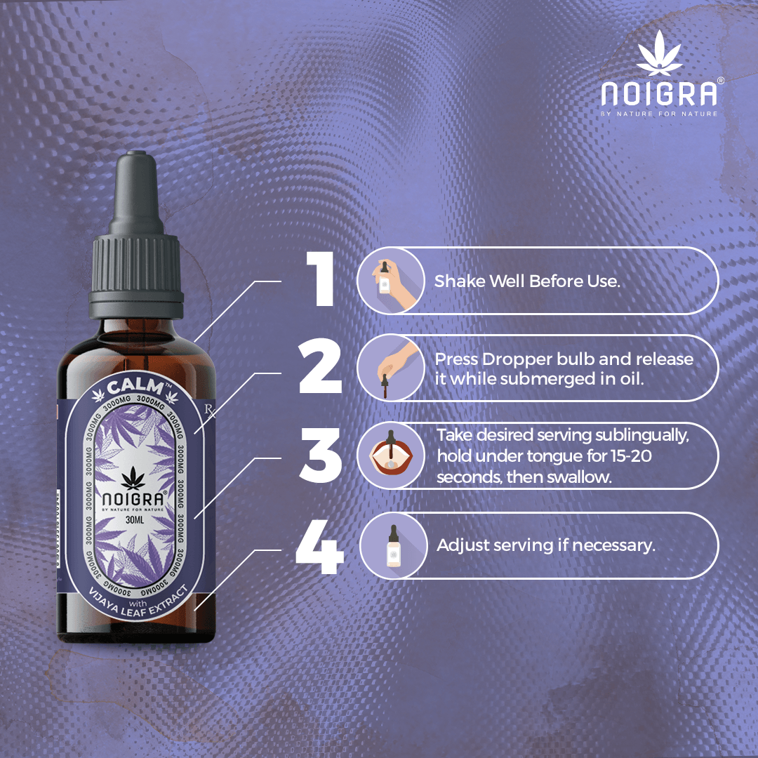 Noigra Calm - Sublingual Drops (1000MG & 3000MG)Full spectrum