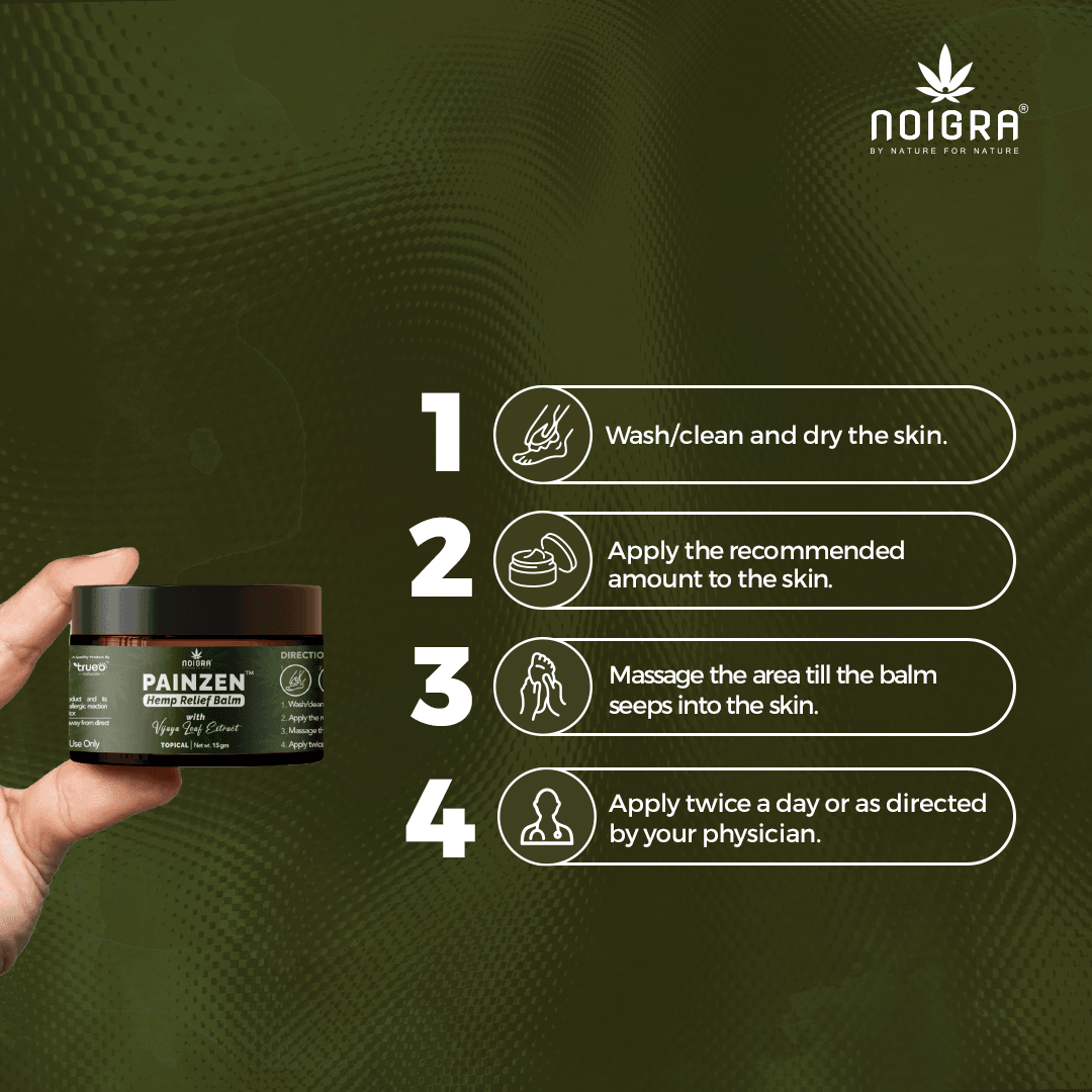 Noigra Painzen Hemp Relief BalmCBD BalmNoigra Hemp Relief Balm - Fast Pain Relief | CBD 500mg