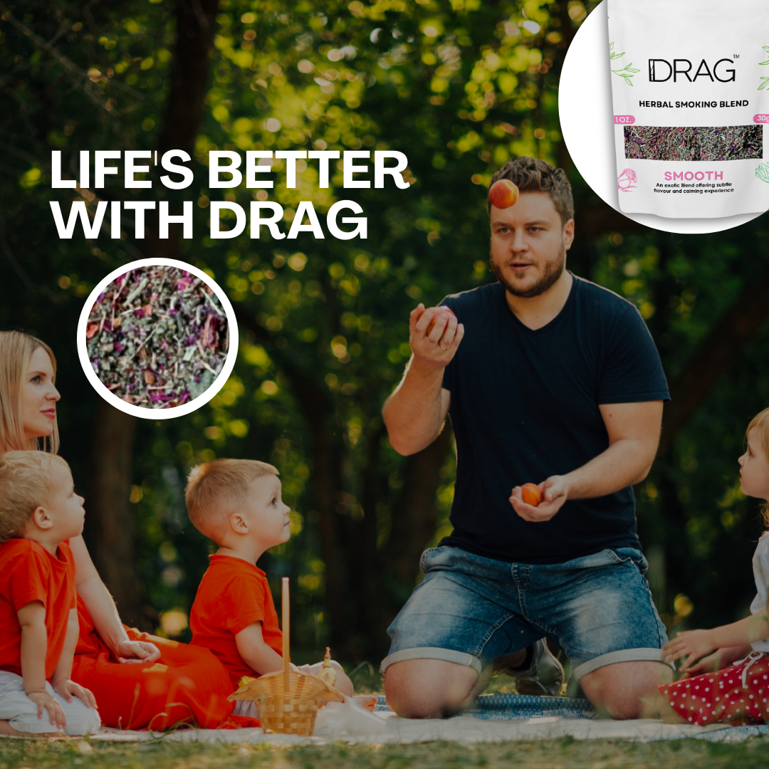 Drag Smooth - Herbal Smoking Blend | Rose Petals, Lemongrass & Sage