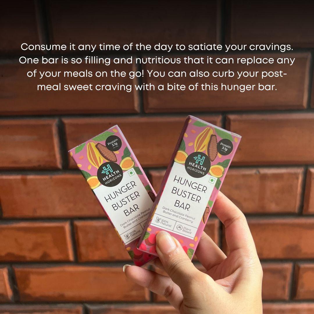 Health Horizon Hunger Buster Bar- Made With Bajra, Rice Crisps And Dates- Pack of 3Millet BarHunger Buster Millet Bar | Wholesome & Energizing Snack