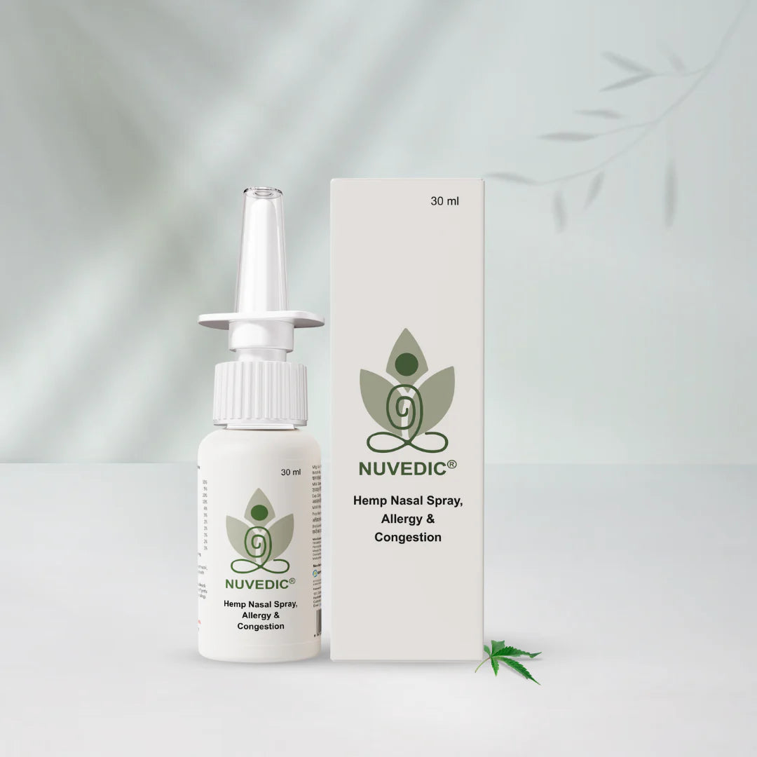 Nuvedic Hemp Nasal Spray | Natural Ayurvedic Sinus & Congestion Relief.