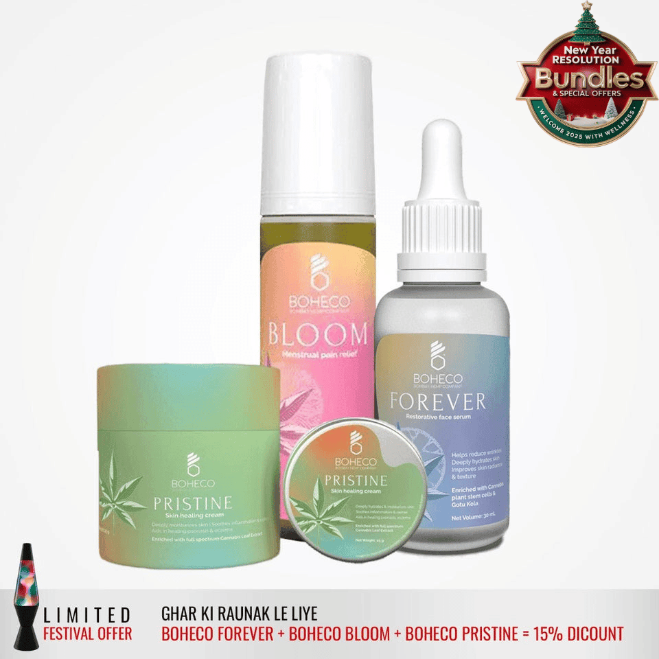 Get a 15% Discount on the purchase of Boheco Forever + Boheco Bloom and Boheco Pristine.