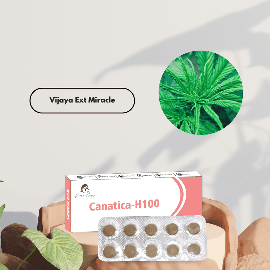 Paarmi Cares- Canatica-H100 (For Neuralgic Pain, Sciatica, Paralysis)TabletsCanatica-H100 for Sciatica and Pain Relief | Analgesic