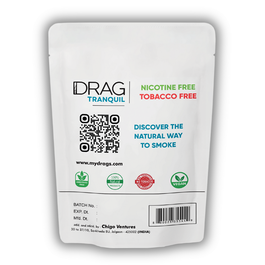 Drag Herbal Smoking Blend - Tranquil - (Premium Blend of Exotic Flowers and Herbs)