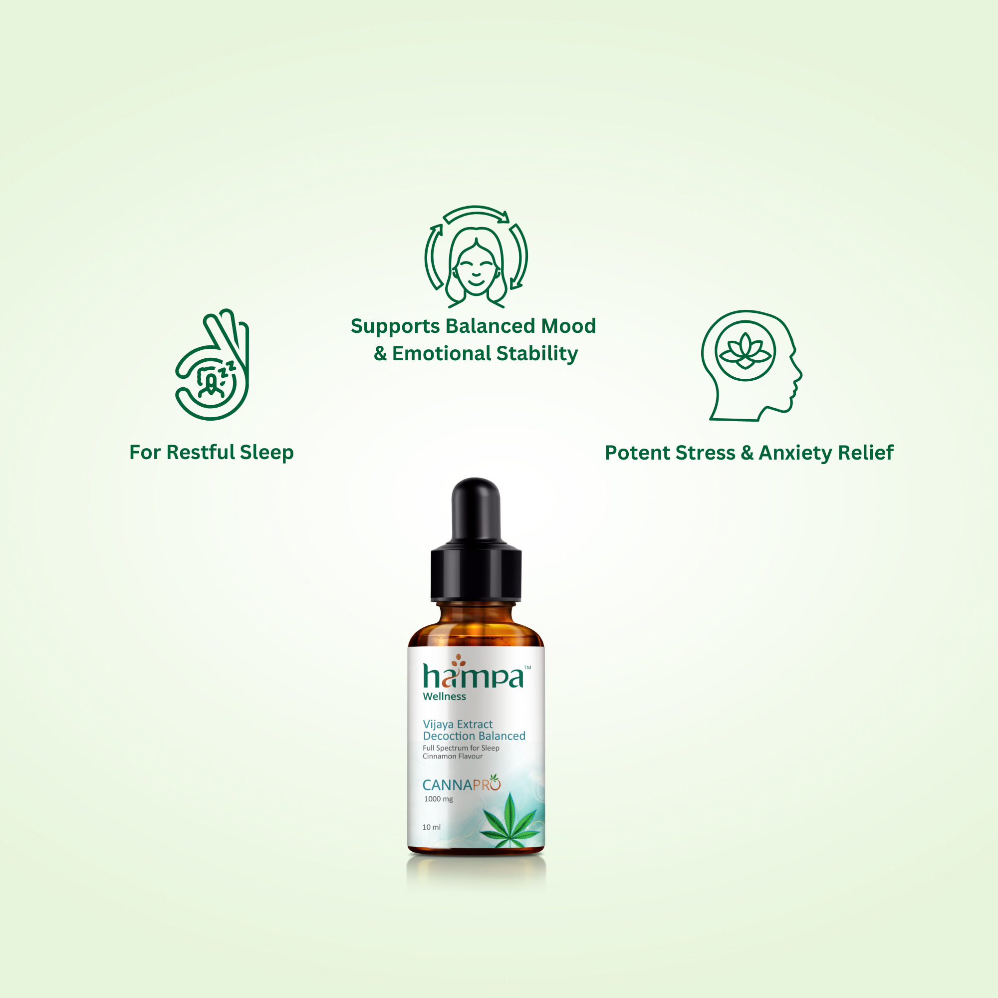 Hampa Medical Cannabis Extract Decoction Balanced 10ml.