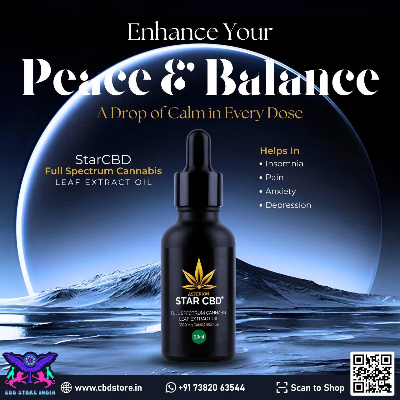 StarCBD- Full Spectrum Cannabis Leaf Extract Oil - 3000mg.