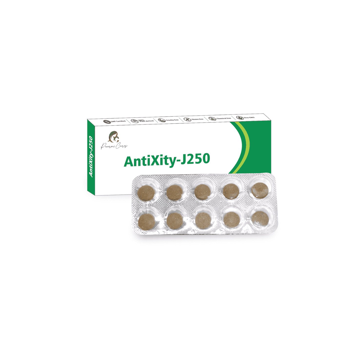 Paarmi Cares- AntiXity-J250 (For Anxiety)Ayurvedic TabletPaarmi Cares AntiXity-J250 Anxiety Relief Supplements