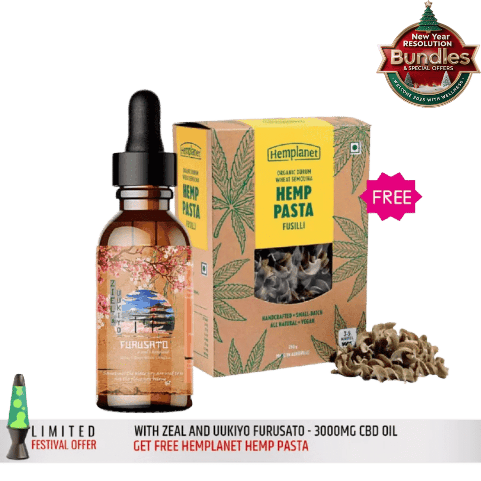 Free Hemplanet Hemp Pasta with Ziel&Uukiyo FURUSATO - 3000mg CBD Oil