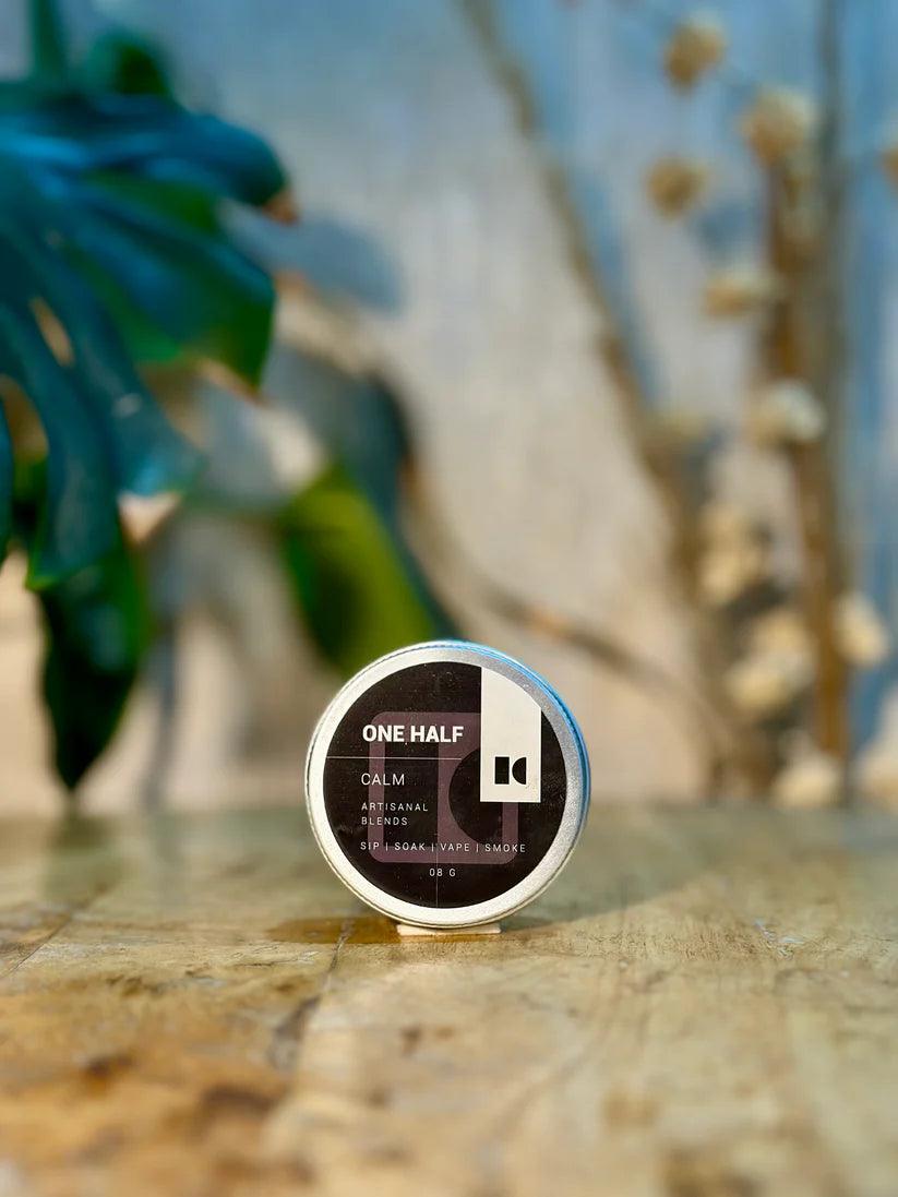 One Half - Calm 8gm Tin | Herbal Smoking BlendHerbal BlendCalm Herbal Blend - One Half 8gm Tin | Eases Stress